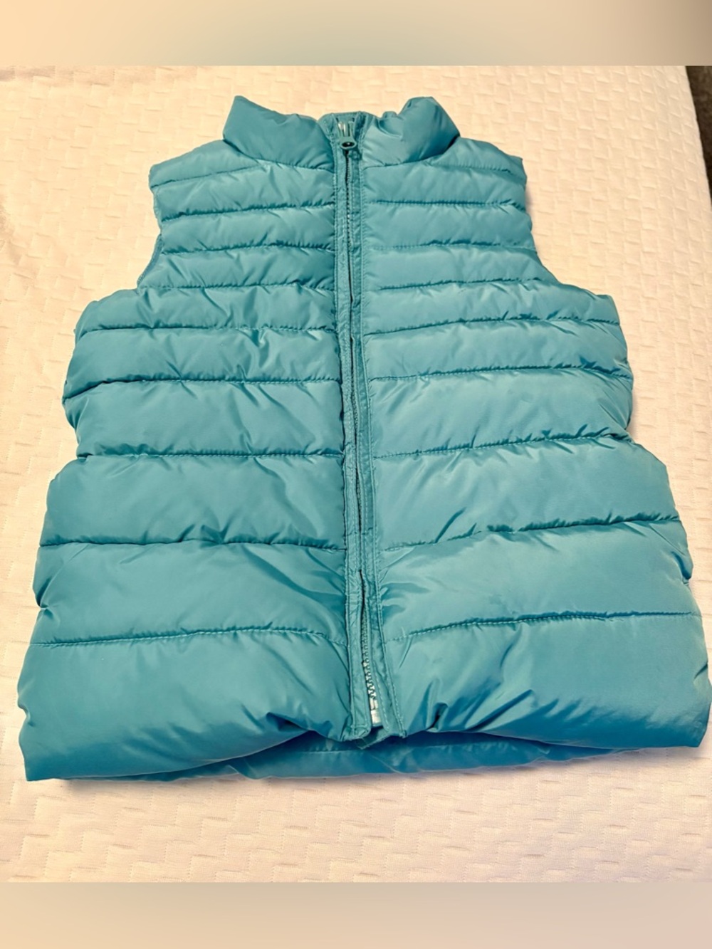 GAP Kids Teal Puffer Vest, Size 6/7
